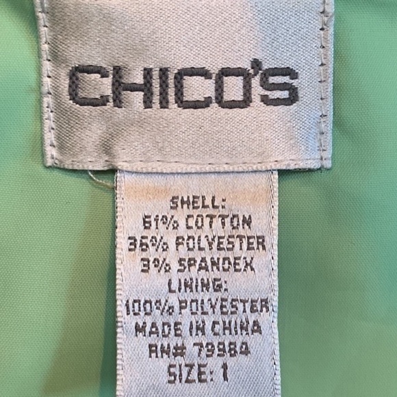 Chico’s Whimsical Night Gretta Tropical Floral Moto Jacket NWOT - Picture 7 of 9